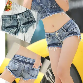 Новые джинсовые шорты Женские Летние светлые Короткие джинсы с низкой талией Feminino