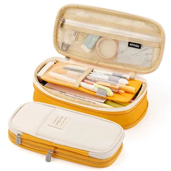 Сочетание цветов Macaron в японском и корейском стиле может трансформироваться в модернизированную сумку для карандашей большой емкости, канцелярскую коробку