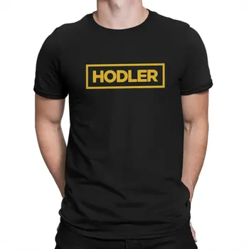 HODLER Хипстерские Футболки из Полиэстера Bitcoin Cryptocurrency Miners Meme Мужская Уличная Одежда Harajuku С Круглым вырезом