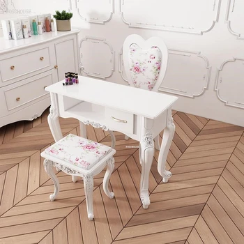 Скандинавские одиночные маникюрные столы для салона красоты, двойной маникюрный стол, легкий Роскошный Профессиональный маникюрный стол и набор стульев для салона мебели