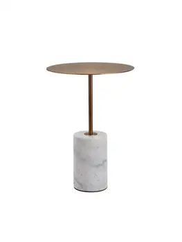 Чайный столик Креативная минималистичная комбинация диванов в скандинавском стиле Маленький журнальный столик Дизайнерский Золотистый Мрамор Маленькие Угловые столики