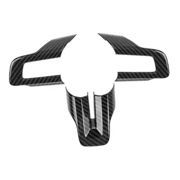 3 шт., накладка на рулевое колесо автомобиля, рамка для Ford Mustang 2015-2019