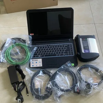 Новый ноутбук с SSD-накопителем MB Star C4 SD Connect 2023,06v 3421 I5 8G Компьютер для мультиплексора C4 с полным набором инструментов для канатной дороги OBD2