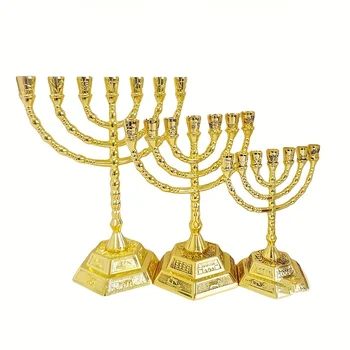12 Колен Израиля, Менора Иерусалимского Храма, 7 Ветвей еврейского Золотого подсвечника