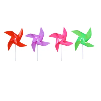 100 Шт Windwill Toy Детская уличная ветровка с декором в виде подсолнуха, красочные пластиковые детские украшения