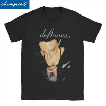 Мужские И женские футболки Deftones в стиле панк-хип-хоп, забавные футболки из чистого хлопка, футболка с коротким рукавом, топы с круглым вырезом, подарок на день рождения
