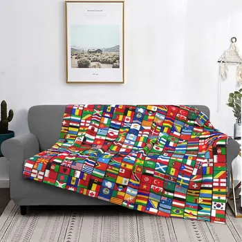 Одеяла с мировым флагом, флисовые Летние Одеяла Freedom Globe, Многофункциональное супер теплое одеяло для дивана, одеяло для путешествий, Размер Queen Size