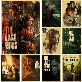 2022 Горячие Плакаты The Last of Us Part 2 В стиле Ретро, Картина на Холсте, Настенная Художественная Картина для Винтажной Комнаты, Бара, Кафе, Домашнего Декора, Подарок
