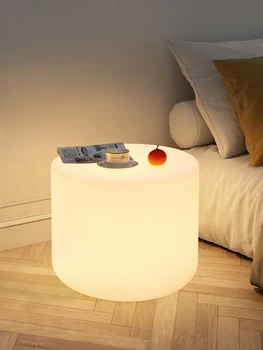 Многофункциональный торшер, стеллаж для хранения, встроенная настольная лампа, спальня, гостиная, журнальный столик, высококачественная атмосферная лампа