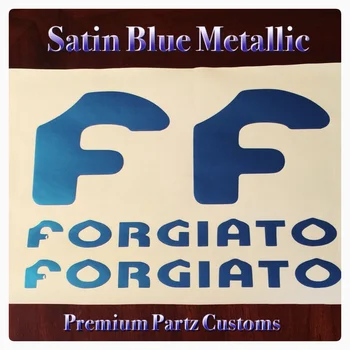 Для (4шт) колес Forgiato Наклейка на окно Логотипы кузова Сатиновый металлик 4ШТ Комплект на заказ США Новый