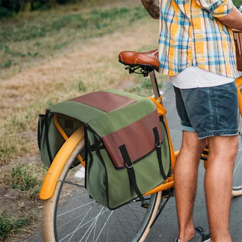 Водонепроницаемая велосипедная сумка 2 в 1 для горного велосипеда, багажный чемодан, седельная сумка, две двойные велосипедные багажные сумки, багажные сумки для багажника