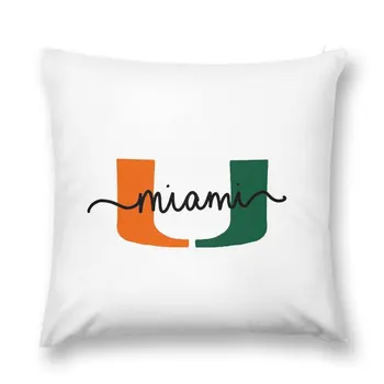 Детская подушка в виде наволочки из роскошной наволочки Университета Майами