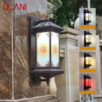 Солнечный настенный светильник ULANI, винтажное уличное бра, водонепроницаемое IP65 для домашнего декора, освещения внутреннего двора, балкона