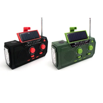 AM/ FM / WB Солнечное Радио 2000 мАч Батарея Bluetooth-совместимый 5.0 Аварийный Погодный Радиоприемник SOS Сигнализация Поддержка TF USB Флэш-диск /плеер