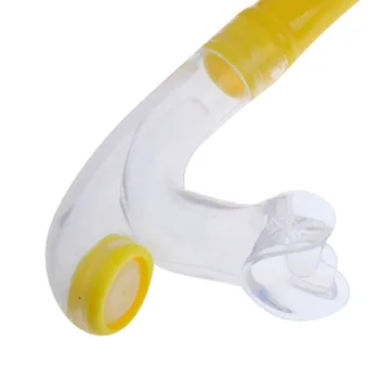 Ныряющий Плавающий регулируемый силиконовый центральный держатель дыхательной трубки для шноркеля Желтый