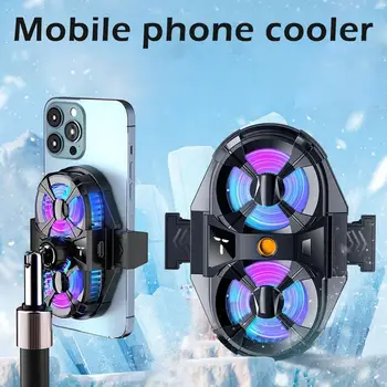 Кулер Для Мобильного Телефона Охлаждающий Вентилятор Радиатор Для iPhone 12Pro Max 13 14 Регулируемый Держатель Для Прямой Трансляции Game Cooler P6Z4