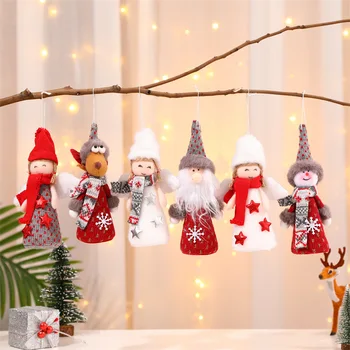 Новые рождественские украшения, креативные крылья, подвеска в виде ангела для пожилых людей, Рождественская елка, маленькая подвеска, детский подарок