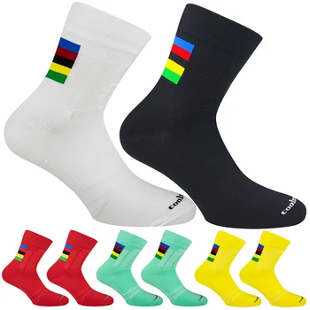 Носки велосипедные мужские брендовые 24 цветных модных женских носка велосипедные профессиональные дышащие спортивные носки Баскетбольные носки