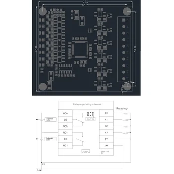 Промышленная плата управления PLC FX1N-14MR Релейный модуль с редактируемым контроллером