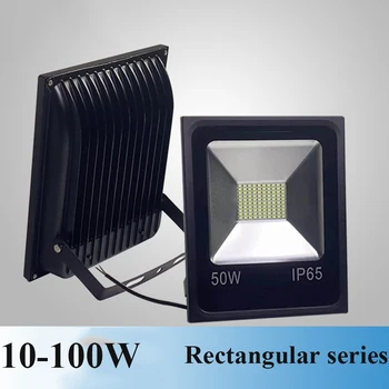 Светодиодный Прожектор AC 110V 220V 10W 20W 30W 50W 100W Высокой Яркости IP65 Водонепроницаемый Прожектор Наружного Освещения Настенный Прожектор