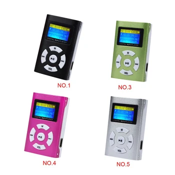 USB Цифровой MP3-плеер Мини Портативный Поддержка Micro SD TF карты Большой экран MP3