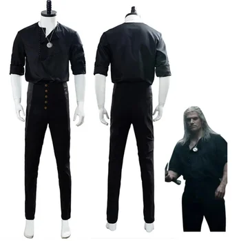 2023 Новый косплей костюм CosDaddy Witcher Geralt Rivia для взрослых, мужская рубашка, Брюки, униформа, Карнавальный костюм для косплея на Хэллоуин