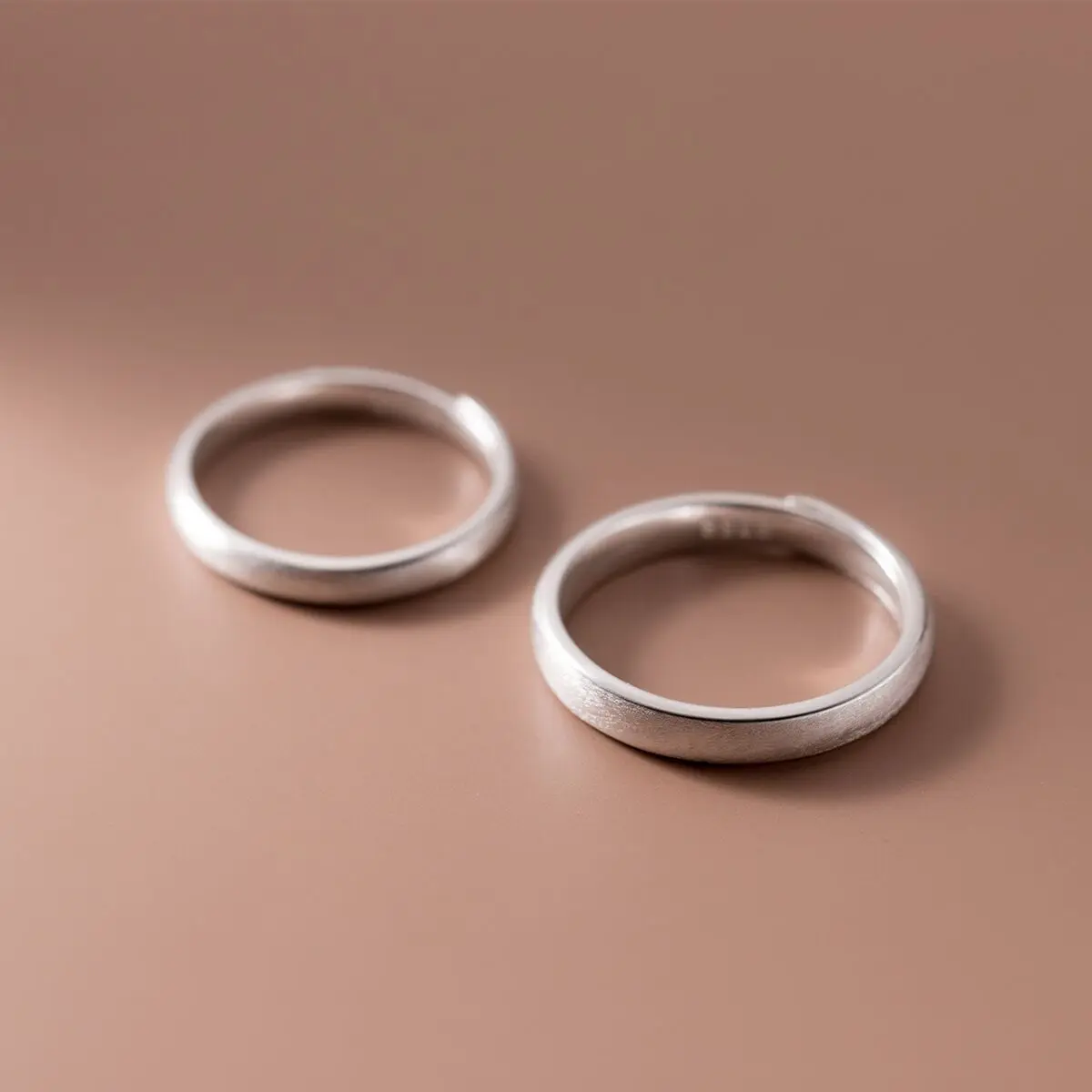 FoYuan Корейская версия, Минималистичное Креативное Матовое кольцо для пары для мужчин и женщин Изображение 0