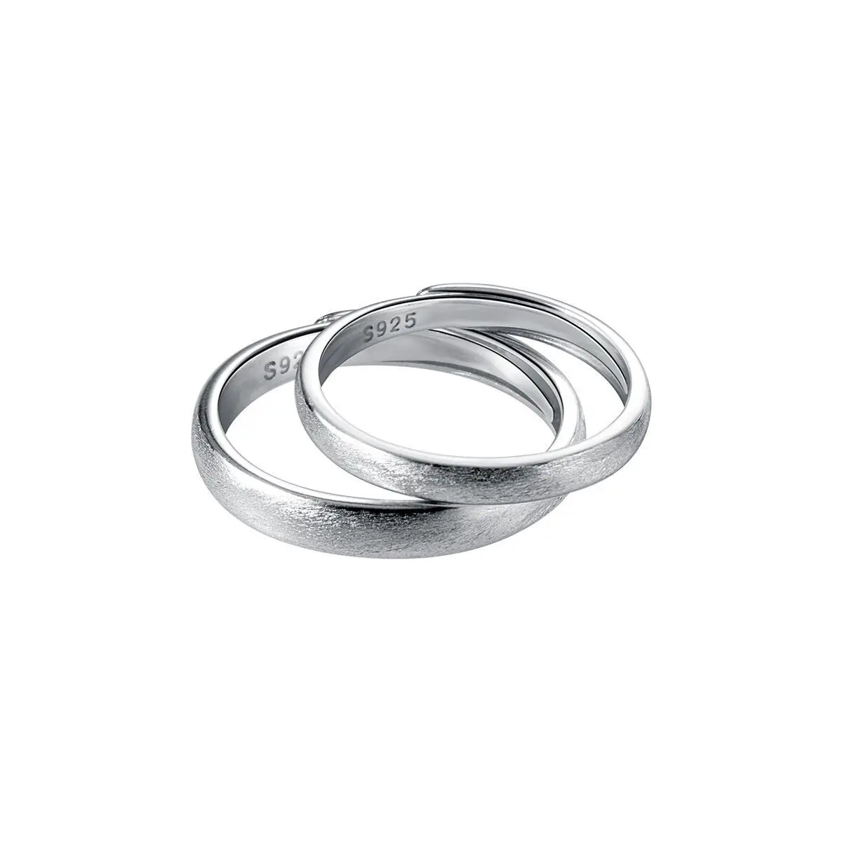FoYuan Корейская версия, Минималистичное Креативное Матовое кольцо для пары для мужчин и женщин Изображение 4