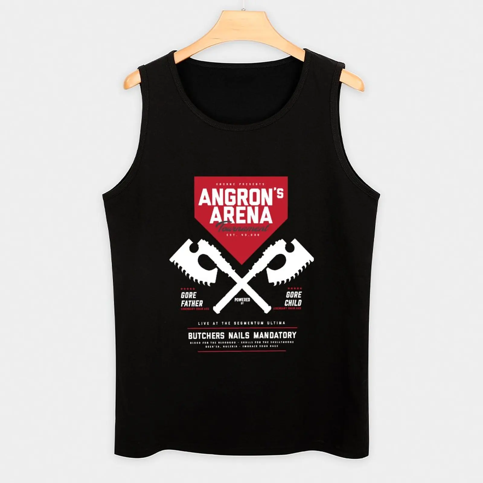 Новая майка Angron - Arena Tournament (белая), мужская спортивная футболка, мода 2023 года, мужская Изображение 2