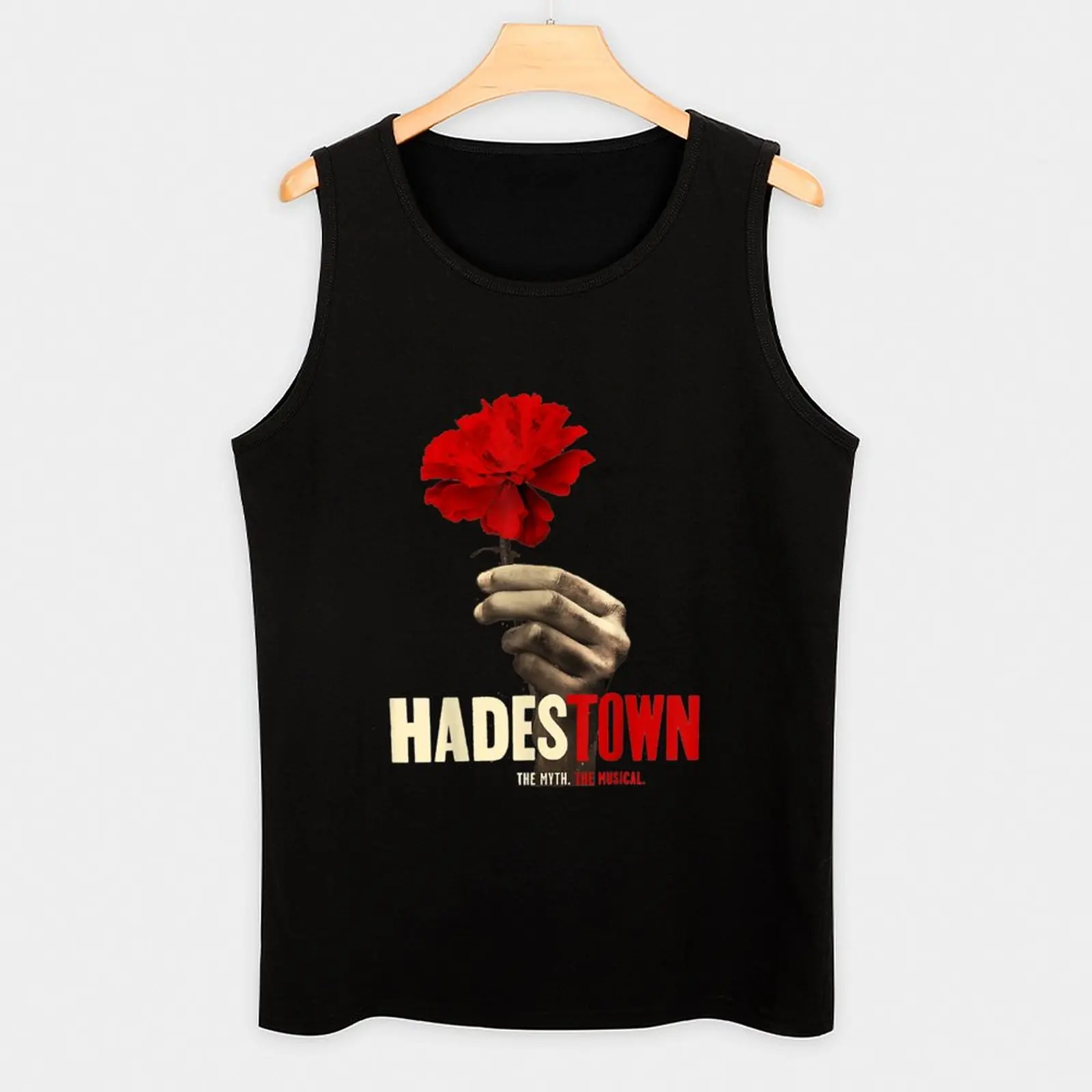 Нью-Хэдстаун - Цветок Хэдстауна - Мюзикл Хэдстауна - Бродвейские Мюзиклы - Мужская футболка с цветочным принтом Hades Town Изображение 2