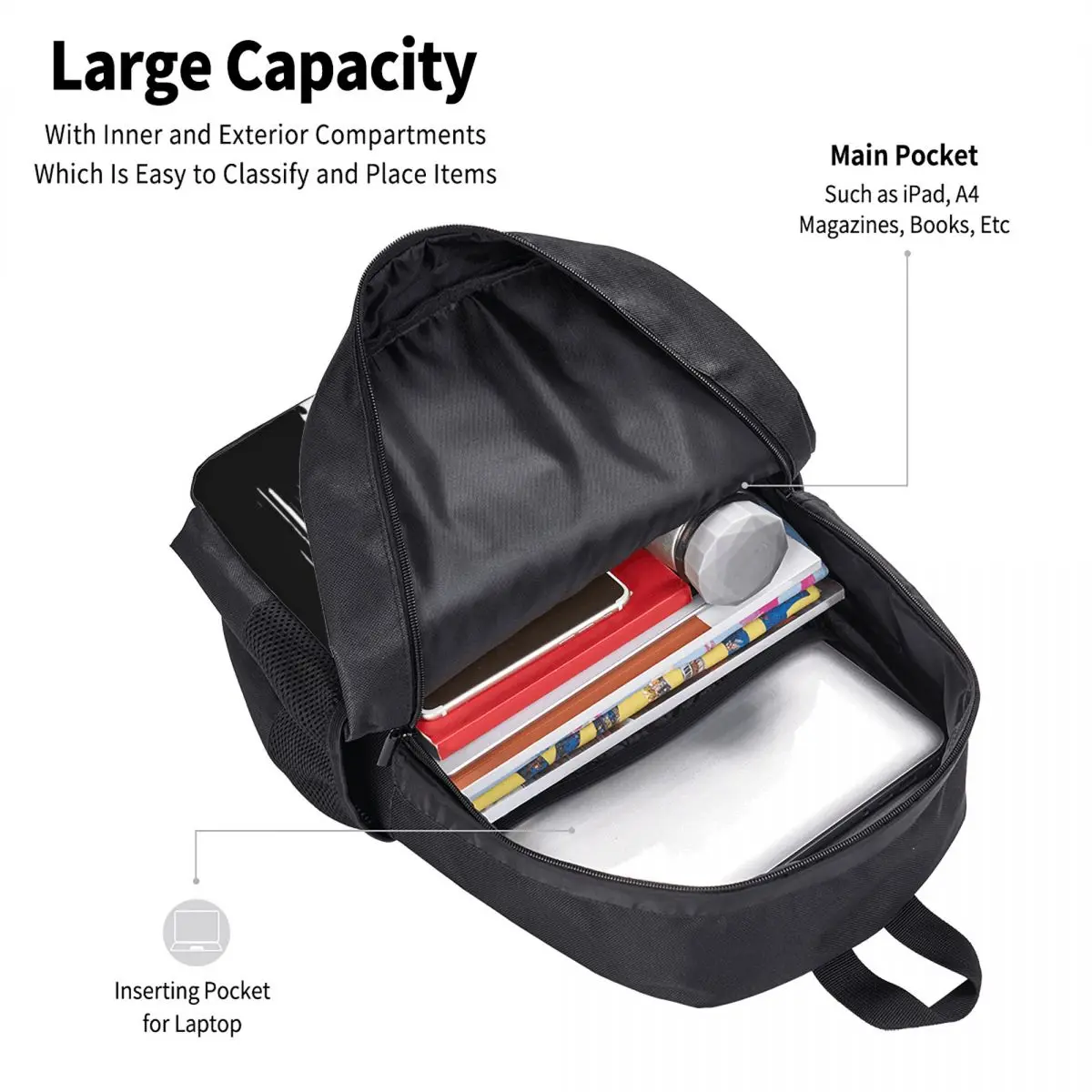 Береговая охрана США, простая стильная студенческая школьная сумка, водонепроницаемый повседневный рюкзак большой вместимости, дорожный рюкзак для ноутбука Изображение 3