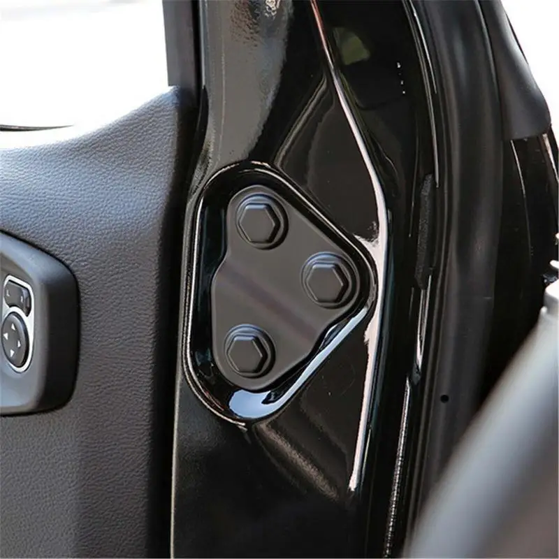 2ШТ Защитный чехол для винта дверного замка автомобиля на 2018-2020 годы Для стайлинга автомобилей, Защитная отделка винта дверного замка, черный Изображение 3