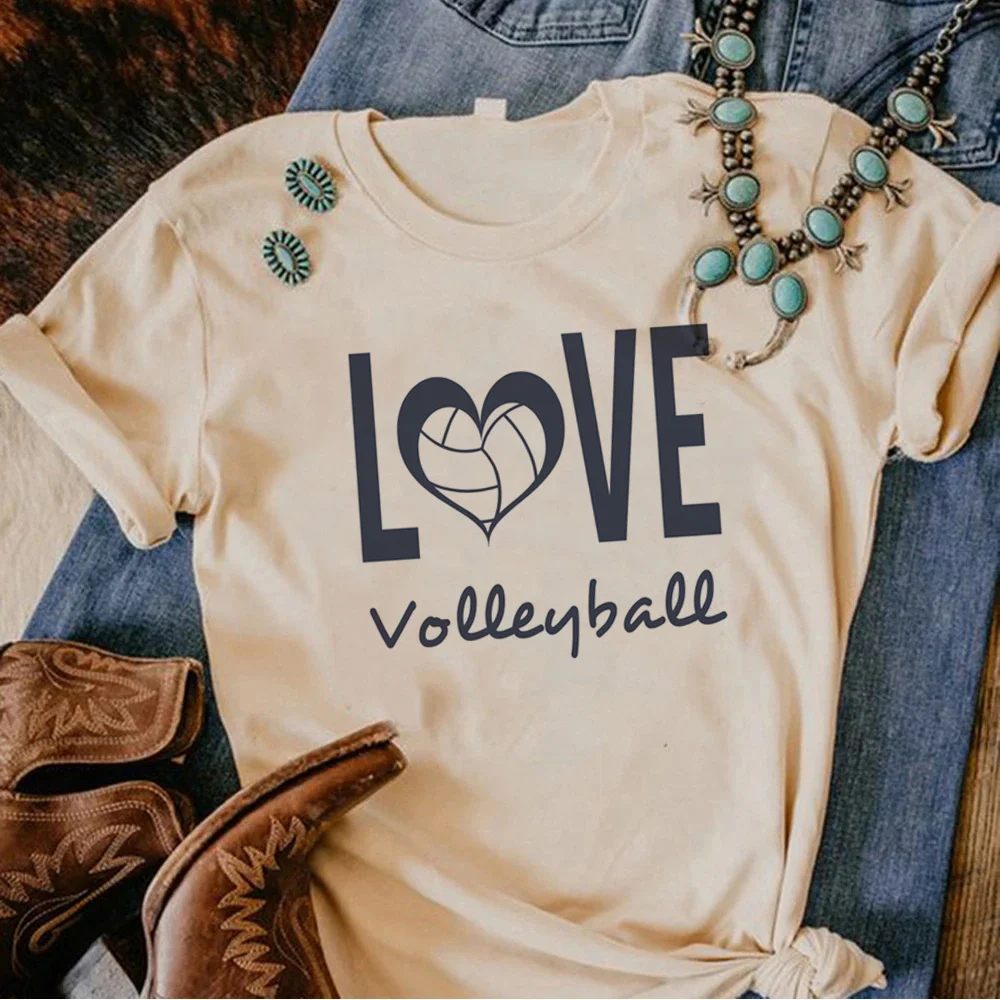 Волейбольный топ, женская дизайнерская летняя футболка Y2K, женская забавная одежда Изображение 4