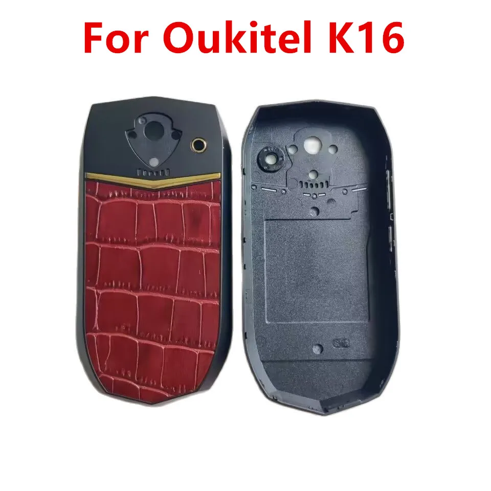 Оригинал для 3,5-дюймовых корпусов мобильных телефонов Oukitel K16 Задняя крышка батарейного отсека Детали кожаного чехла Изображение 0