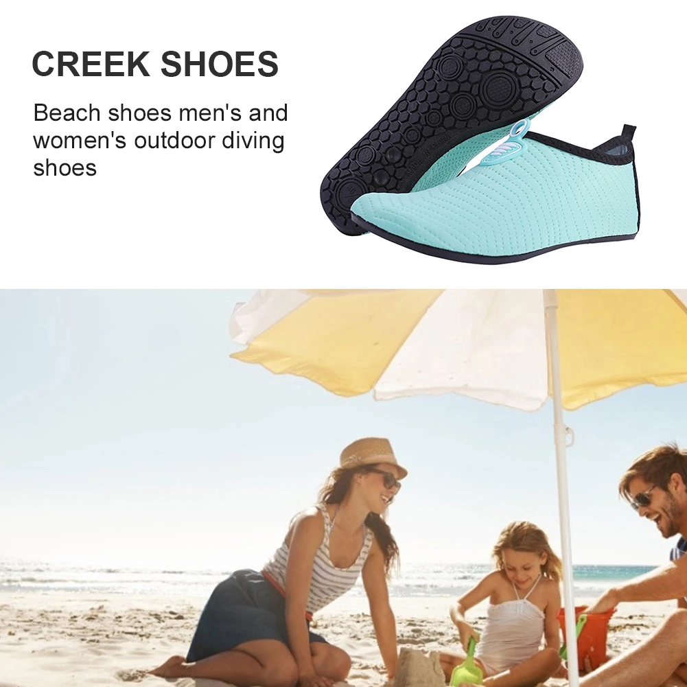 Унисекс обувь для серфинга и плавания Нескользящая обувь для босиком Дышащий быстросохнущий эластичный шнурок Удобный для подводного плавания на открытом воздухе Изображение 0