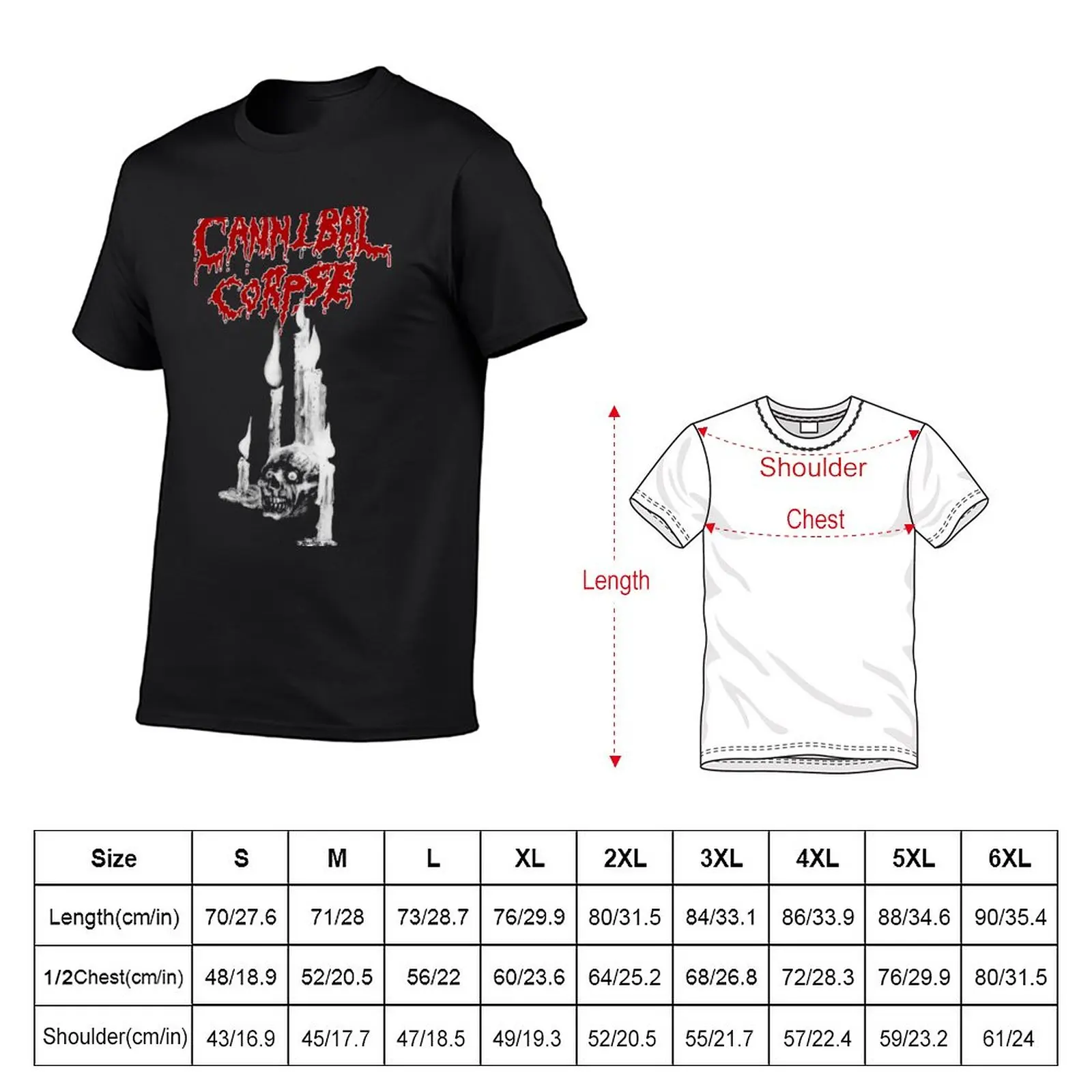 Новая футболка Cannibal Corpse, блузки, топы, футболки для спортивных фанатов, мужские футболки с рисунком аниме Изображение 1