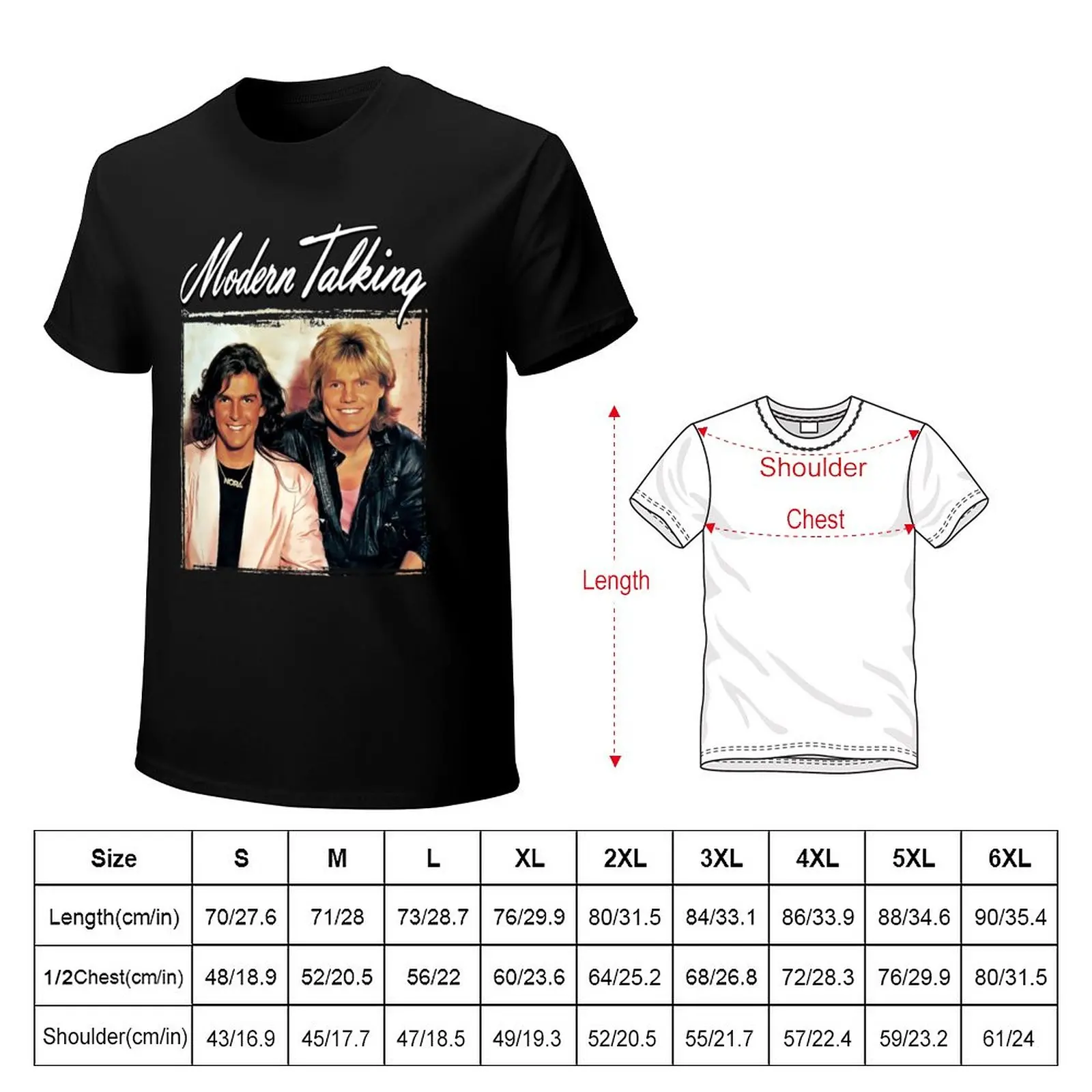 Винтажная футболка Modern Talking, графическая футболка, топы больших размеров, футболка оверсайз, мужская одежда Изображение 1