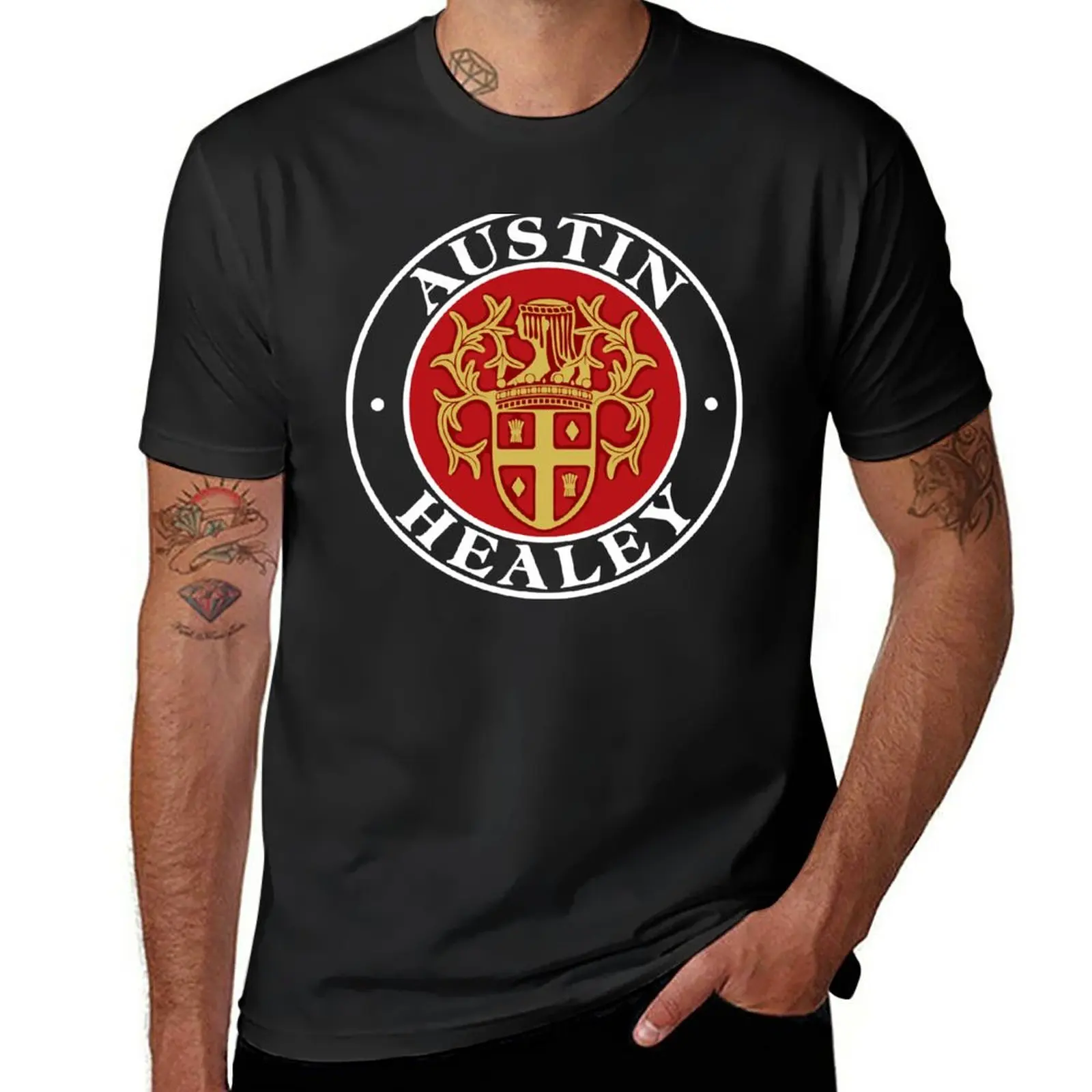 Новая футболка Austin Healey, черная футболка, мужская летняя одежда, футболка, забавные футболки для мужчин Изображение 0