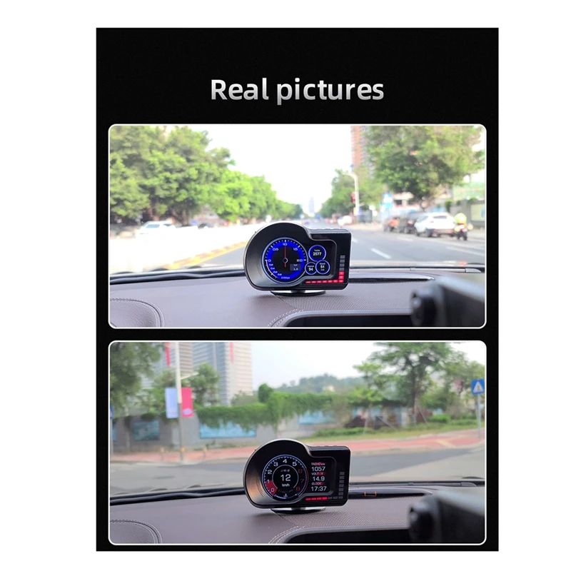 F15 Автомобильный Hud с плоским экраном, ЖК-дисплей Obd для осмотра приборной панели, замена дисплея спидометра Изображение 4