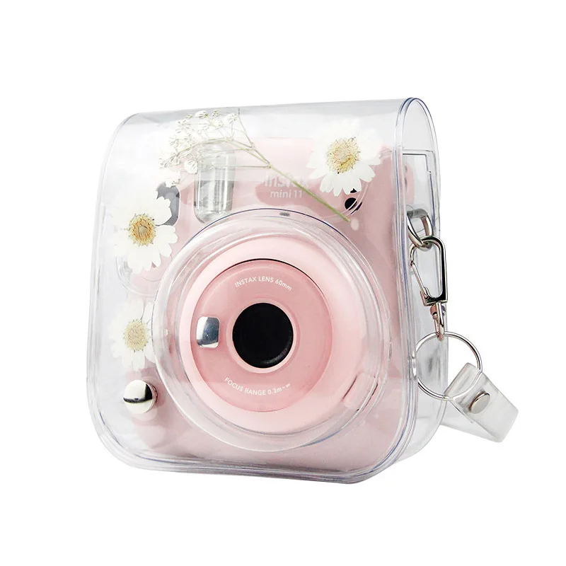 Для Fujifilm Instax Mini 11 9 8 Прозрачный чехол для камеры, защитная сумка для переноски с плечевым ремнем Изображение 2