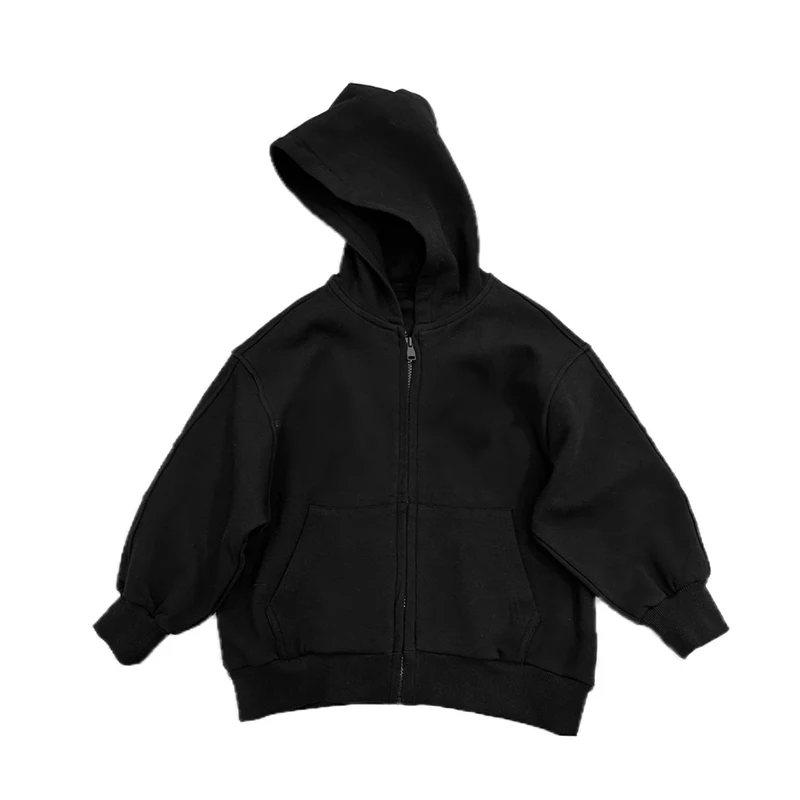 Детское черное пальто-кардиган с капюшоном NIGO #nigo32636 Изображение 0