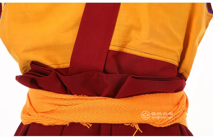 Монашеский халат Тибетского буддийского монастыря Костюмы Ламы Махаяны Северного буддизма, тантрического наследия, костюм ламаизма, одежда гуру Изображение 2