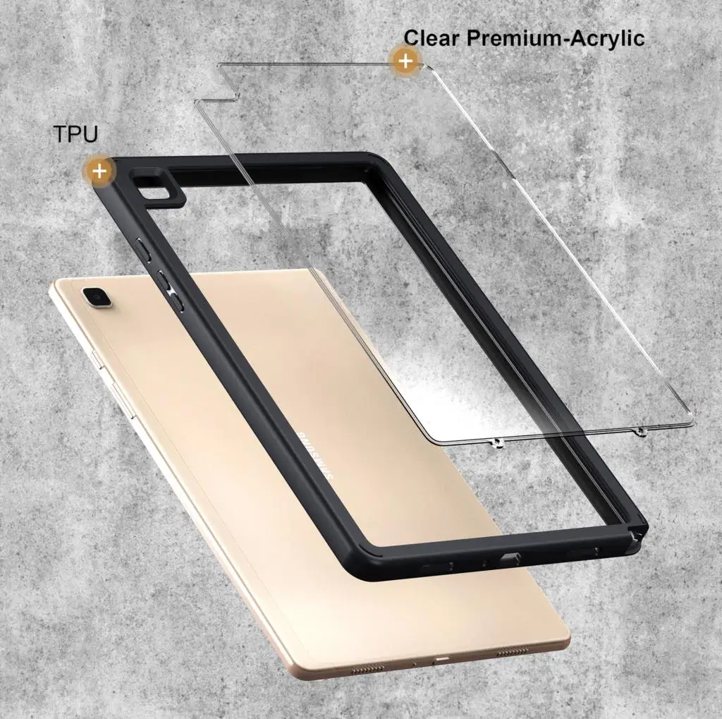 Прозрачный чехол для Samsung Galaxy Tab A8 10.5 SM-X200 X205 A7 Lite SM-T220 A7 SM-T500 S7 SM-T870 SM-T875 SM-T876B Акриловая задняя крышка Изображение 4