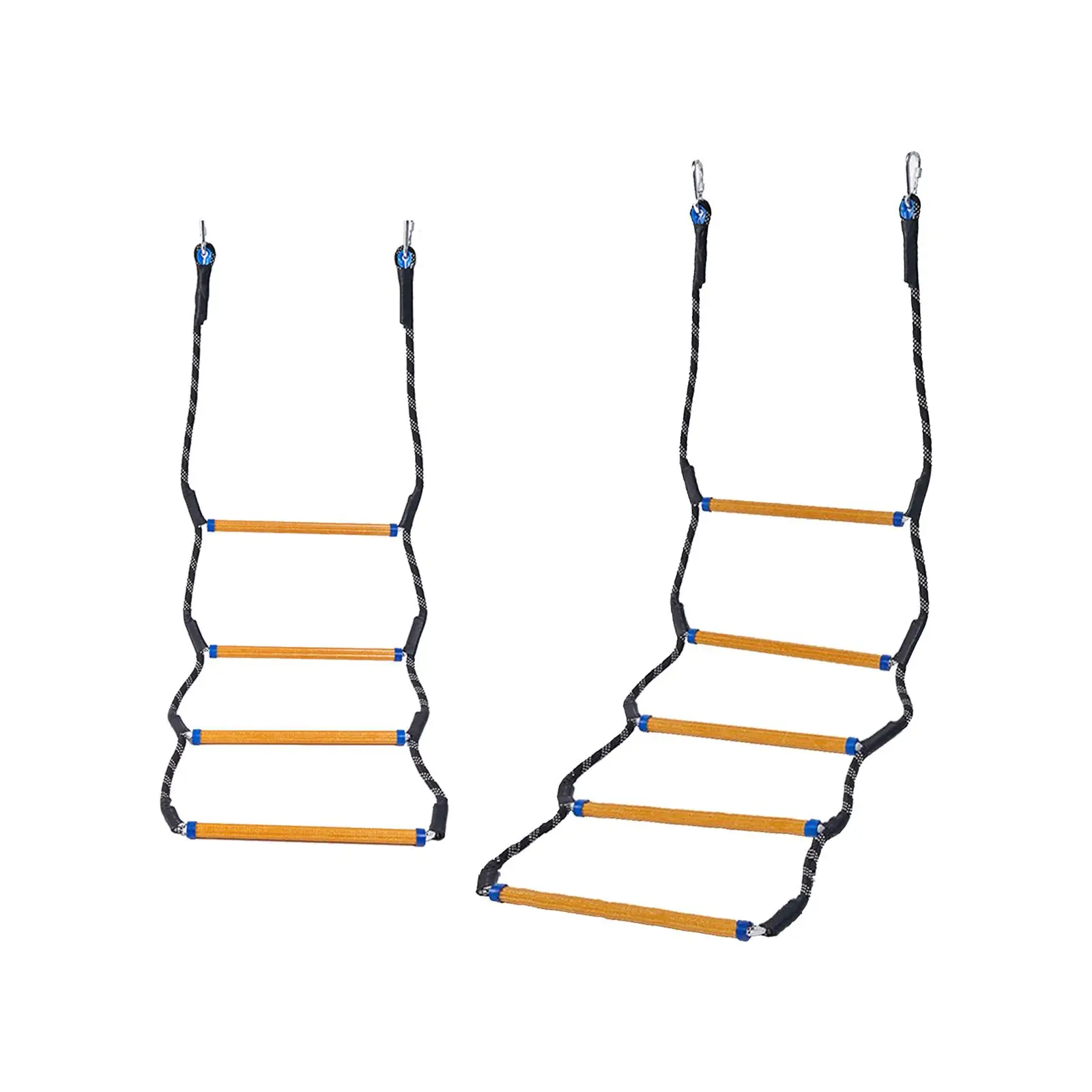 Веревочная лестница для помощи при посадке на лодку Веревочная лестница Подвесная морская веревочная лестница для надувной лодки Понтона скоростного катера вейкбординга каякинга Изображение 1