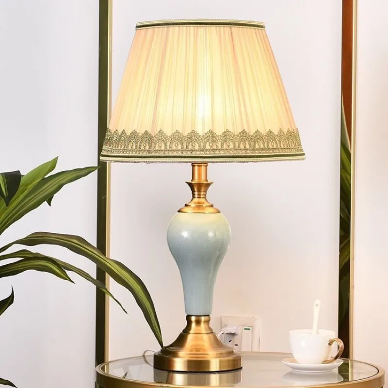 Торшеры RONIN Nordic Ceramics со светодиодной подсветкой, современный креативный простой настольный светильник для домашнего декора гостиной спальни Изображение 2