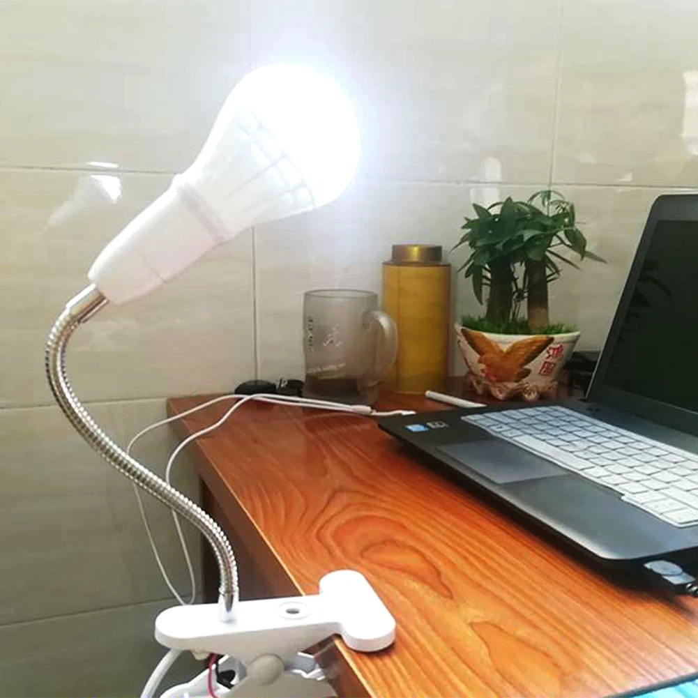 Настольная светодиодная лампа с цоколем 26 см E27 с проводом для переключения Изображение 1