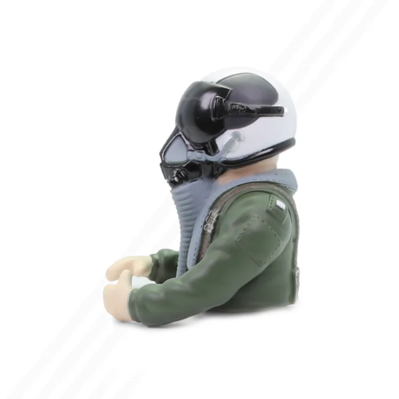 Модель пилота истребителя, Экологичный пластиковый шлем, аксессуары для боевой авиации, сцены из аэропорта, Мини-куклы, Подарочная игрушка для мальчика Изображение 1