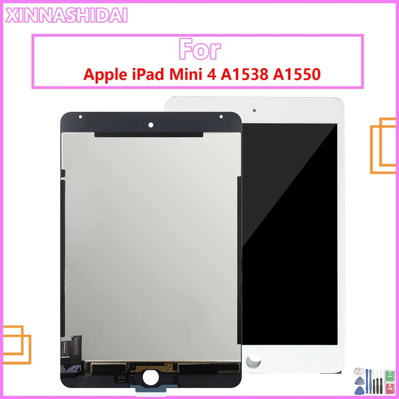 ЖК-дисплей для Apple iPad Mini 4, сенсорная панель в сборе, замена для iPad mini 4 A1538 A1550, ЖК-дисплей Digitzer Изображение 0