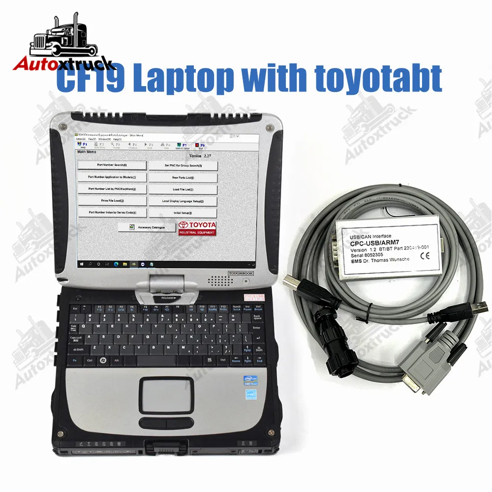 Для сканера диагностического инструмента Toyotabt, interfaz USB ARM7 BT, совместимый con для Toyota BT с ноутбуком CF19 EMS, CAN suite Изображение 1