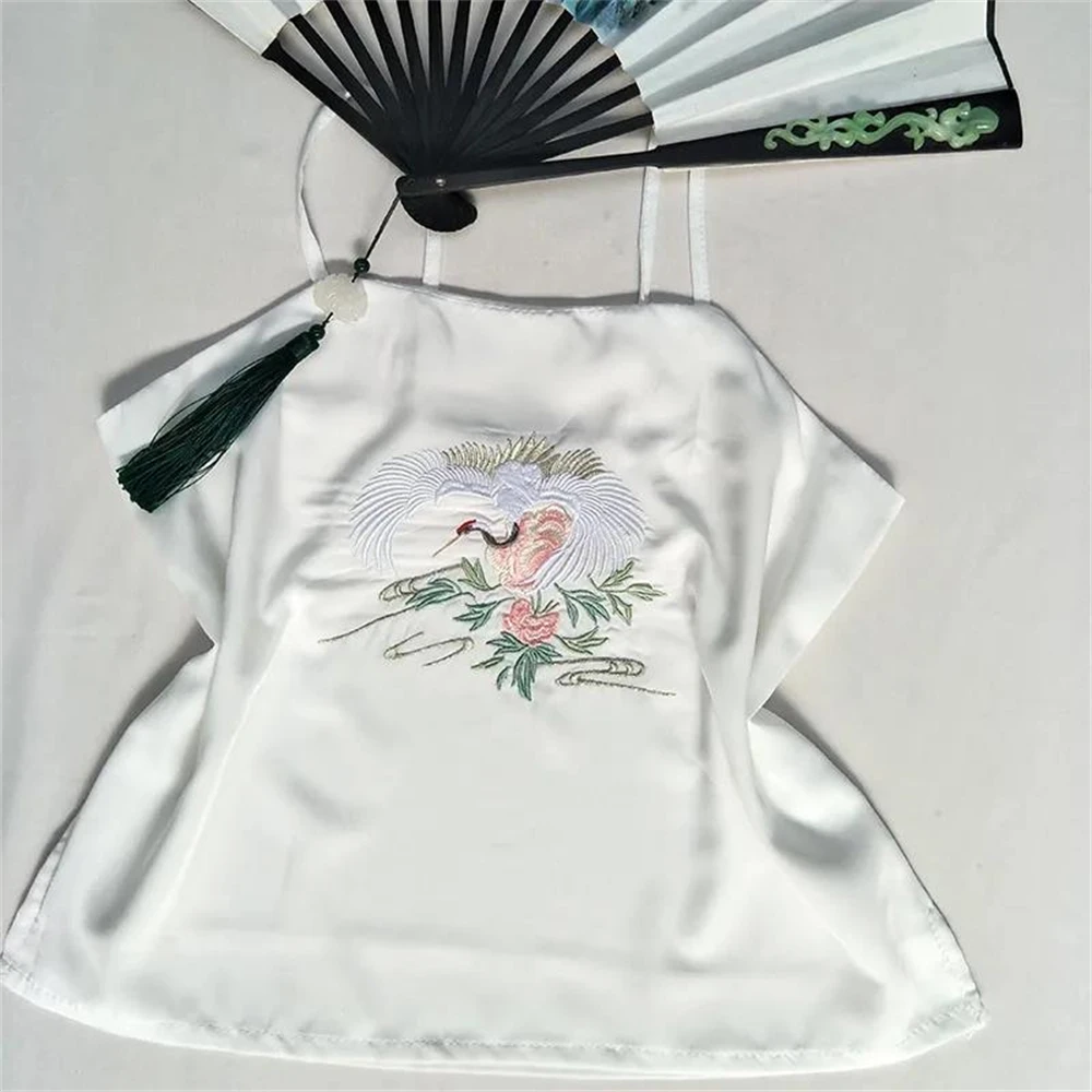1шт слинг с вышивкой в китайском стиле, традиционные топы, жилет, женская современная подкладка Hanfu, подтяжки, нижнее белье, подарок для девушки Изображение 2